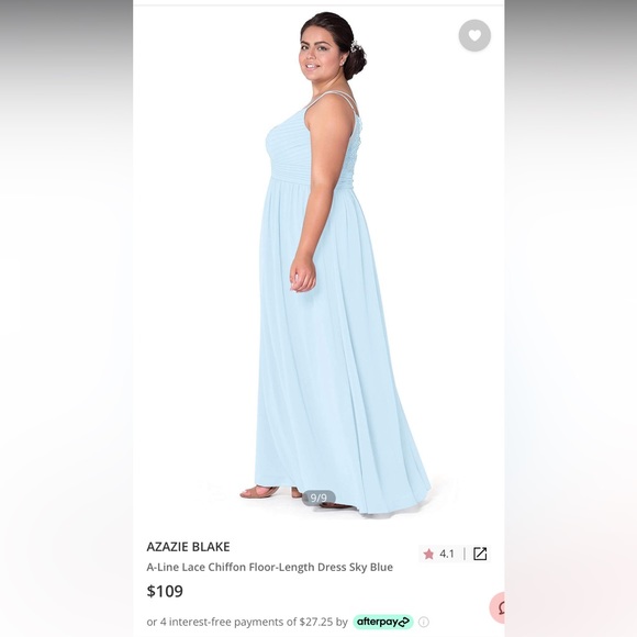 Azazie Blake - blue - NWT - 16 - Picture 6 of 16